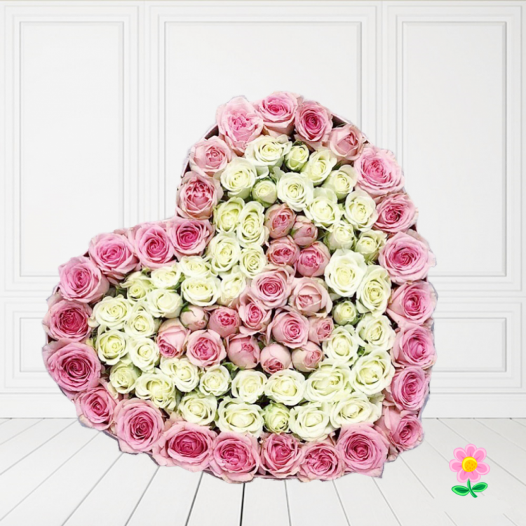 Нежное сердце — Доставка цветов Рязань Pinkbuket 62